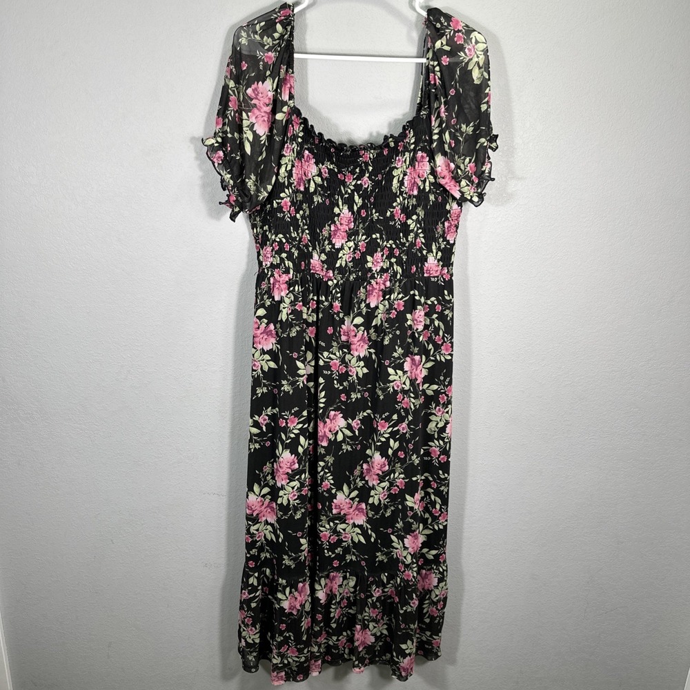 Inspired Hearts Size 3X Floral Dress Flowy comfy
